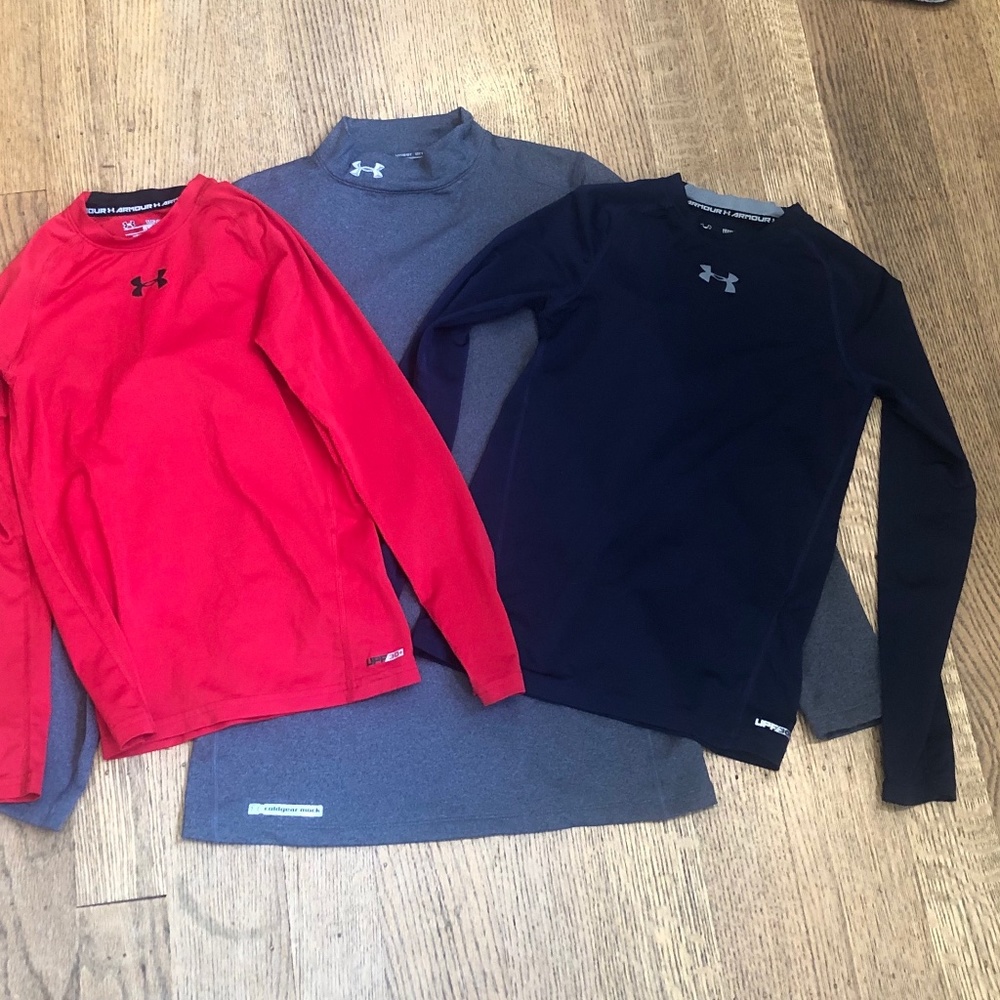 Youth Under Armour Heat & Cold Gear Long Sleeves